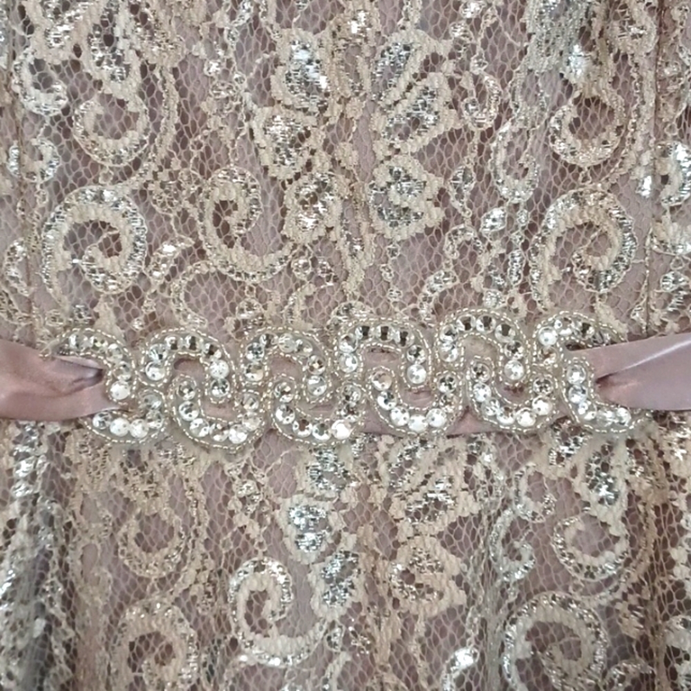 Betsy Adam NWT, made in USA, prom, bridal or special event dress Sz. 12. - Picture 3 of 9